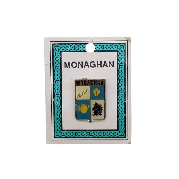 MONAGHAN Coat of Arms Pin Heraldry Names Manufacturers Ltd Ulster Ireland - Picture 6 of 6